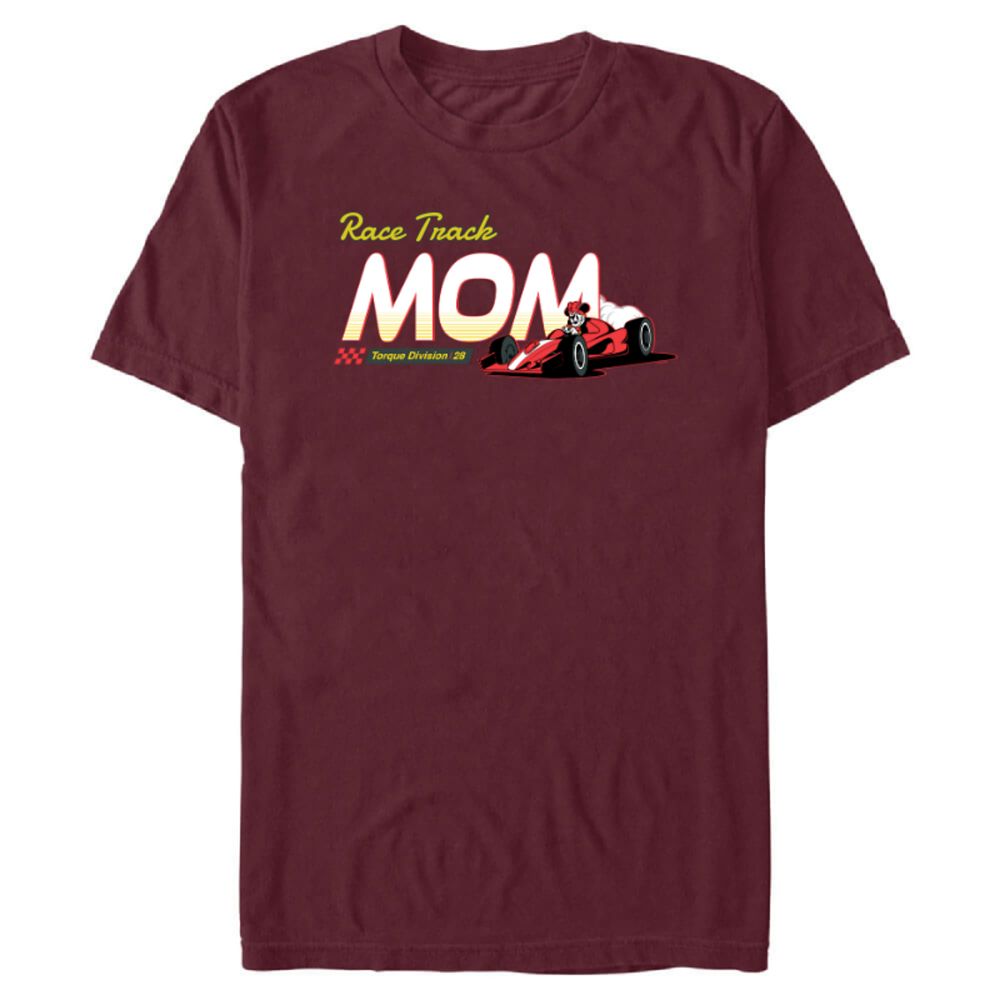 Minnie Mouse Racing ''Mom'' Family Disney Trip T-Shirt for Adults &ndash; Customized