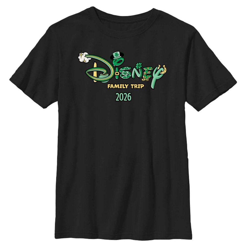 St. Patrick's Day Family Trip Disney Logo T-Shirt &ndash; Customized