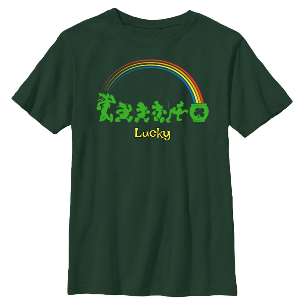Disney Mickey and Friends Lucky Walk St. Patrick's Day T-Shirt &ndash; Customized