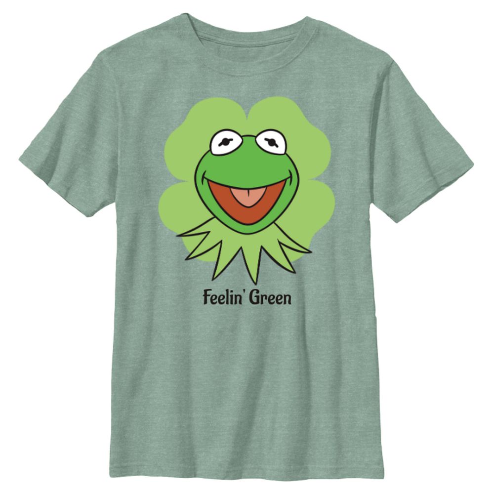 Kermit the Frog St. Patrick's Day Four-Leaf Clover T-Shirt &ndash; The Muppets &ndash; Customized