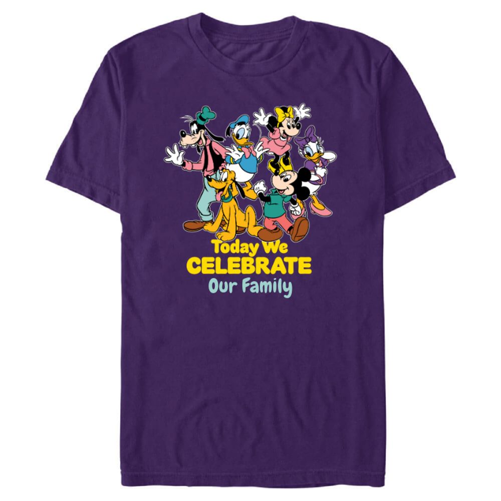 Mickey Mouse and Friends ''Today We Celebrate'' Party Matching T-Shirt for Adults - Customized | Disney Store