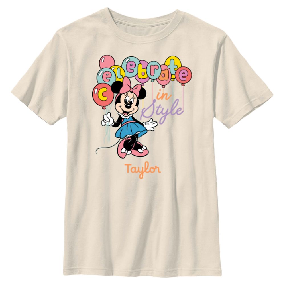 Minnie Mouse ''Celebrate in Style'' Party Matching T-Shirt for Kids &ndash; Customized