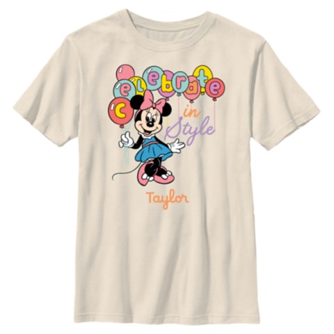Футболки Disney Minnie Mouse ''Celebrate in Style'' Party Matching T-Shirt – Customized