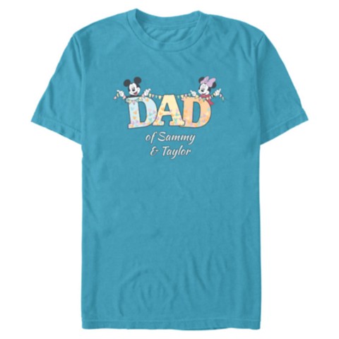 Мужские футболки Disney Mickey and Minnie Mouse ''Dad'' T-Shirt – Customized
