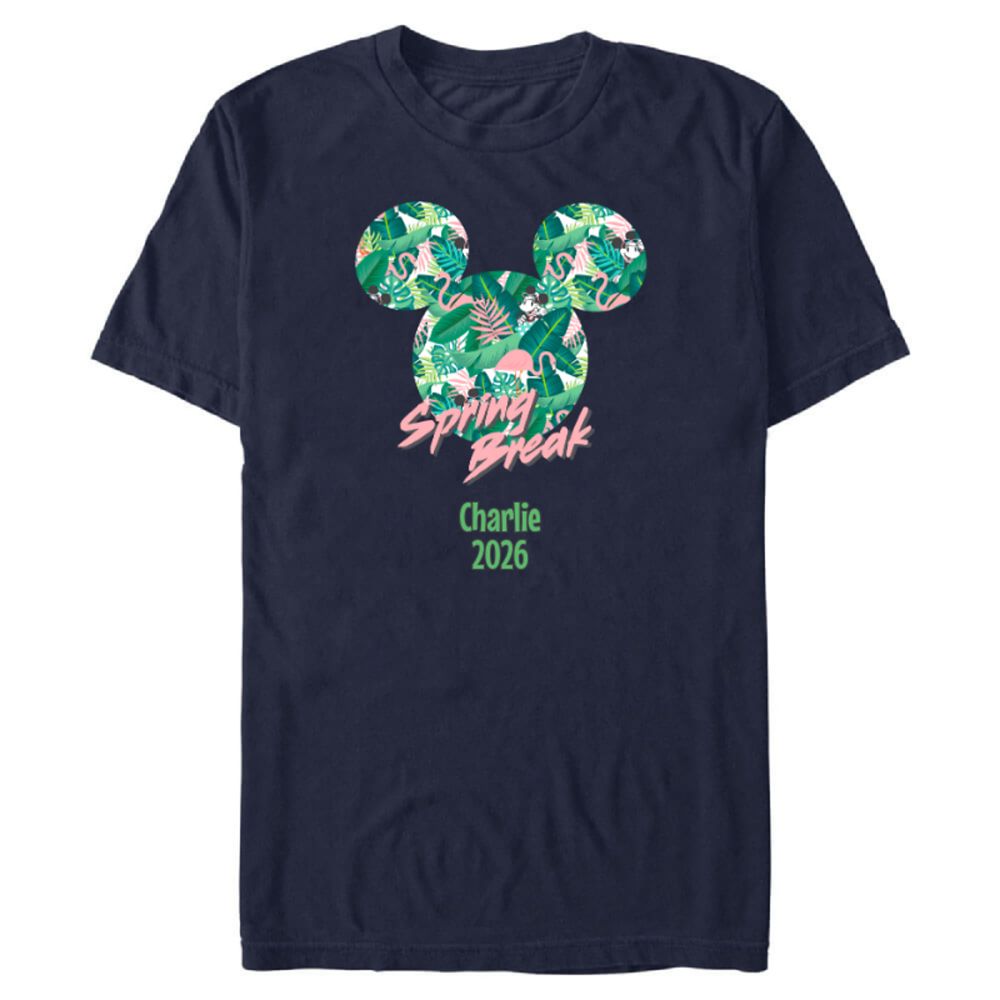 Mickey Mouse Icon and Minnie Mouse ''Spring Break'' T-Shirt for Adults &ndash; Customized