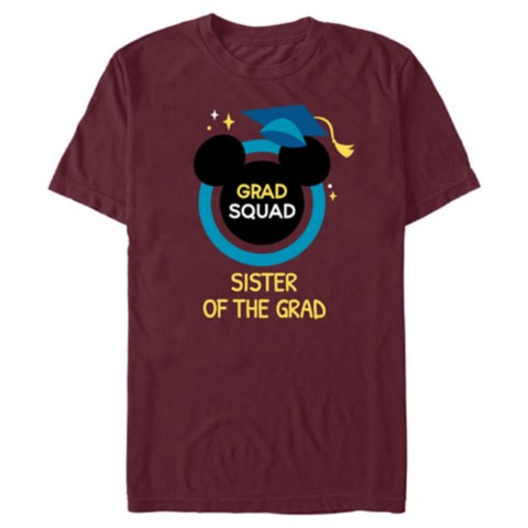 Футболки Disney Mickey Mouse ''Grad Squad'' Graduation Family Matching T-Shirt – Customized