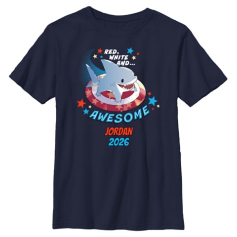 Футболки Disney Jeff the Land Shark ''Red, White and Awesome'' Americana T-Shirt – Customized