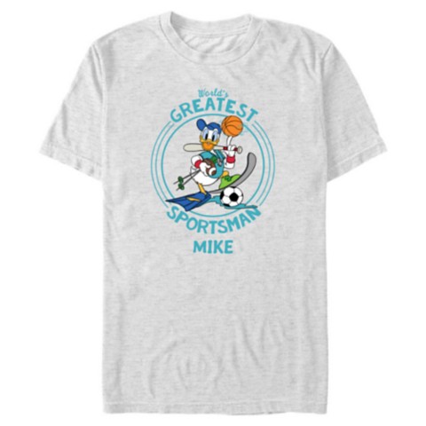 Мужские футболки Disney Donald Duck ''World’s Greatest Sportsman'' Father's Day T-Shirt for Adults – Customized