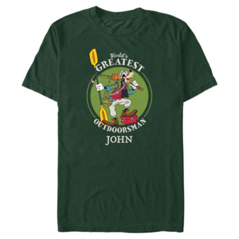 Мужские футболки Disney Goofy ''World’s Greatest Outdoorsman'' Father’s Day T-Shirt for Adults – Customized