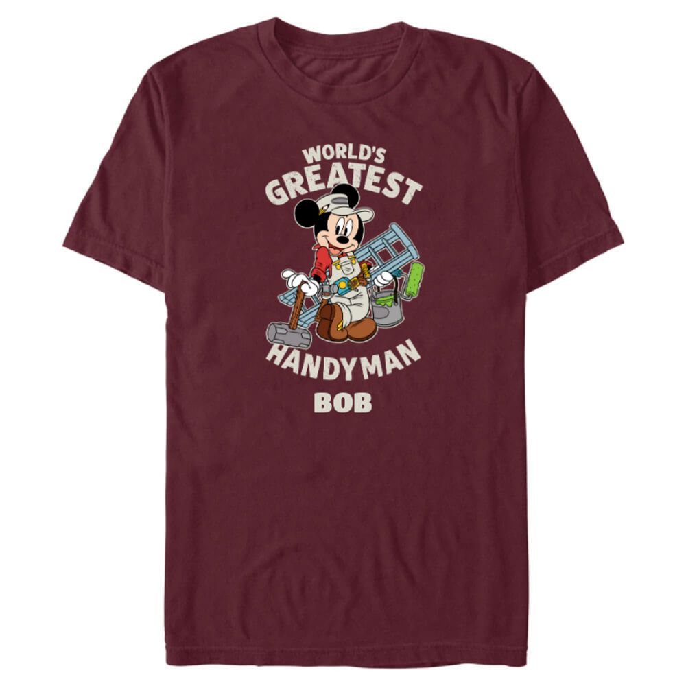 Mickey Mouse ''World&rsquo;s Greatest Handyman'' Father's Day T-Shirt for Adults &ndash; Customized