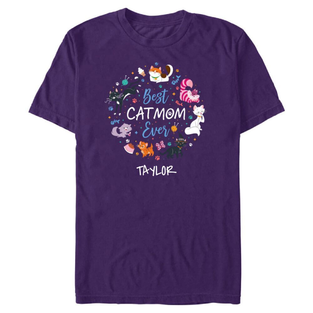 Disney Cats ''Best Cat Mom Ever'' T-Shirt - Customized | Disney Store