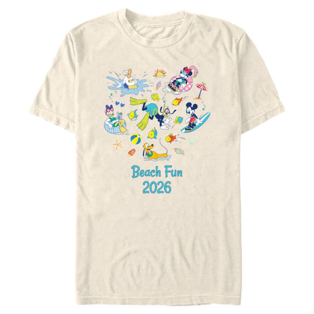Mickey Mouse and Friends Beach Fun T-Shirt for Adults &ndash; Customized