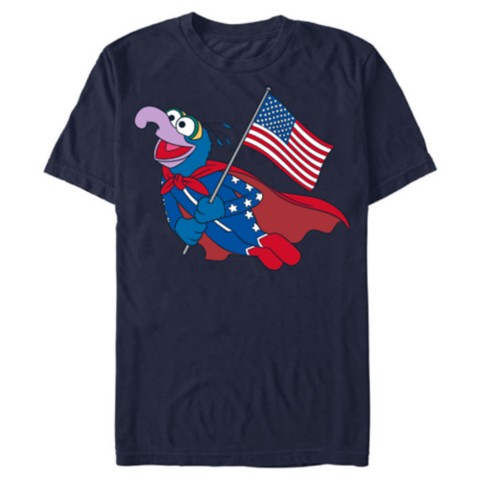 Футболки Disney Gonzo American Flag Independence Day 4th of July T-Shirt – The Muppets – Customized
