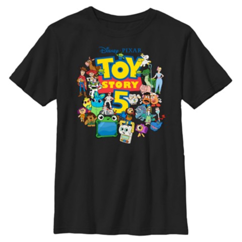 Футболки Disney Toy Story 5 Logo and Character Collage T-Shirt – Customized