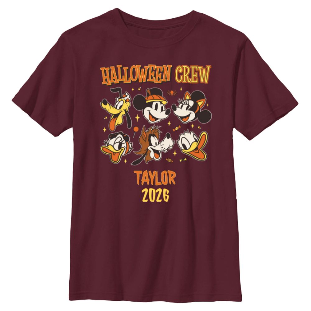 Mickey Mouse and Friends ''Halloween Crew'' Family Matching T-Shirt &ndash; Customized