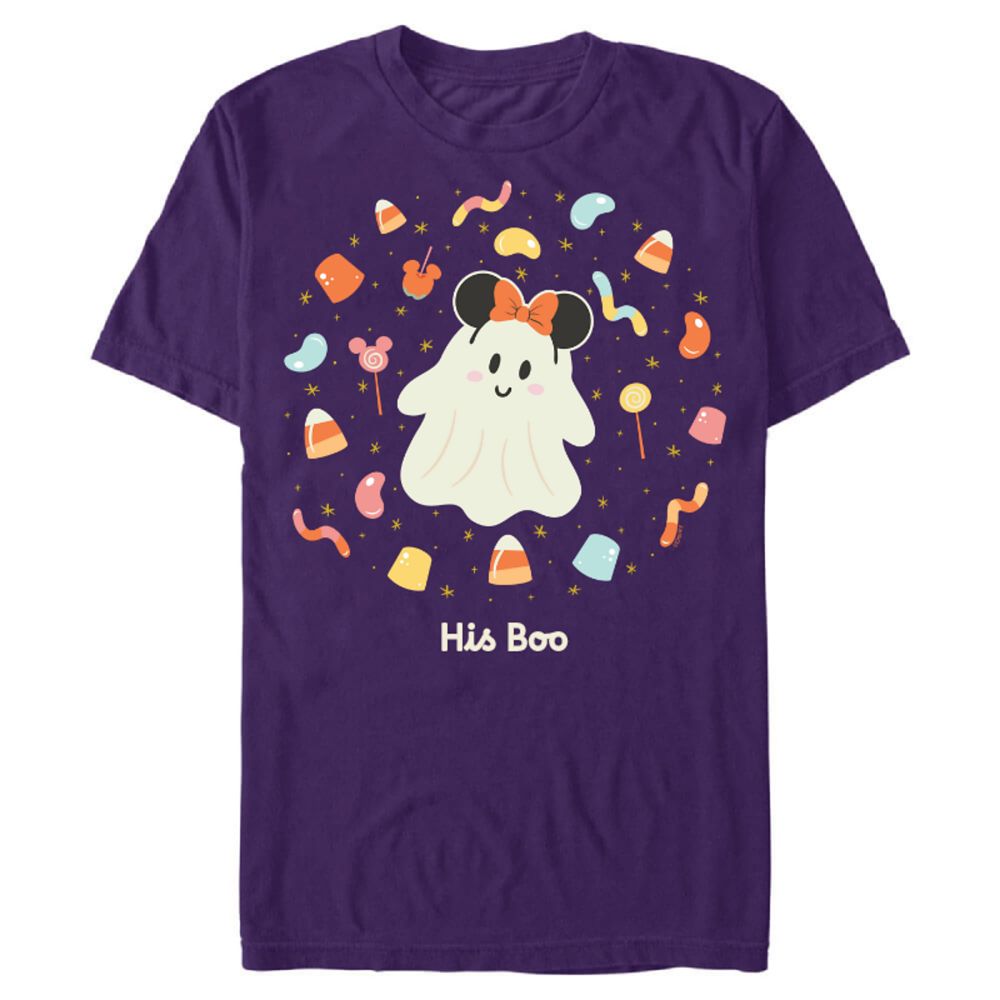 Halloween Ghost with Minnie Mouse Ears T-Shirt &ndash; Customized