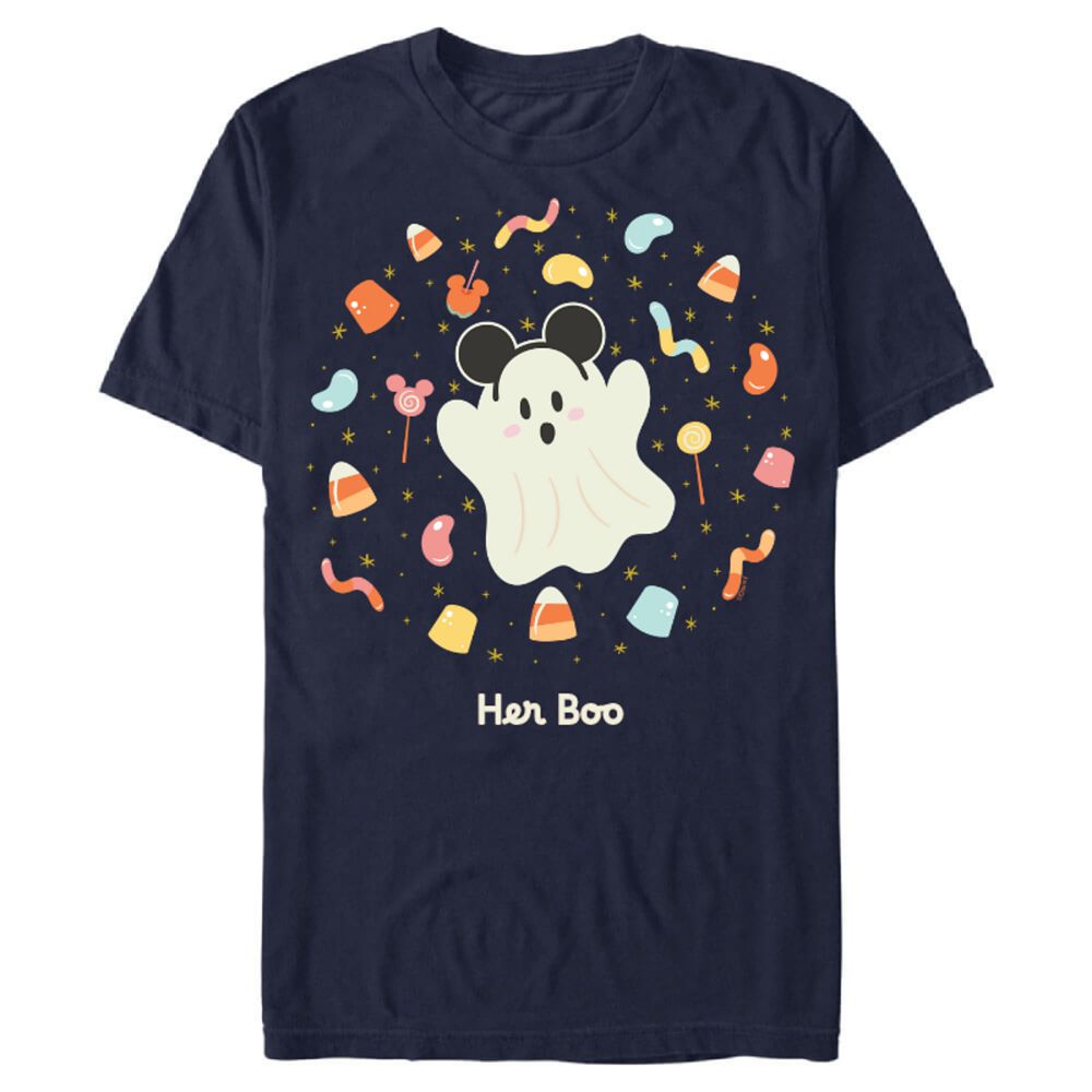 Halloween Ghost with Mickey Mouse Ears T-Shirt &ndash; Customized