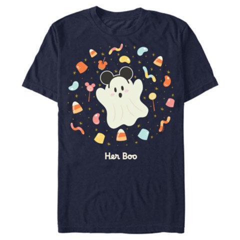 Футболки Disney Halloween Ghost with Mickey Mouse Ears T-Shirt – Customized