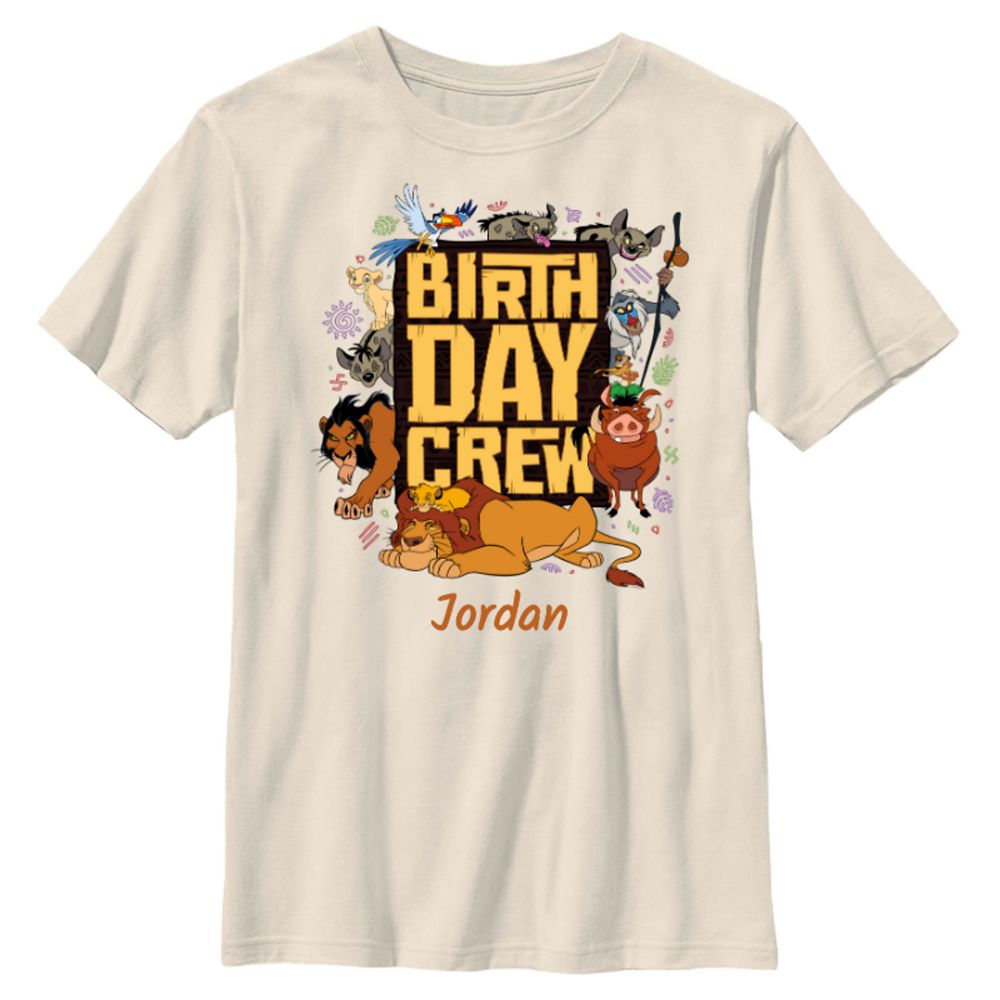 The Lion King Birthday Crew Party Matching T-Shirt &ndash; Customized
