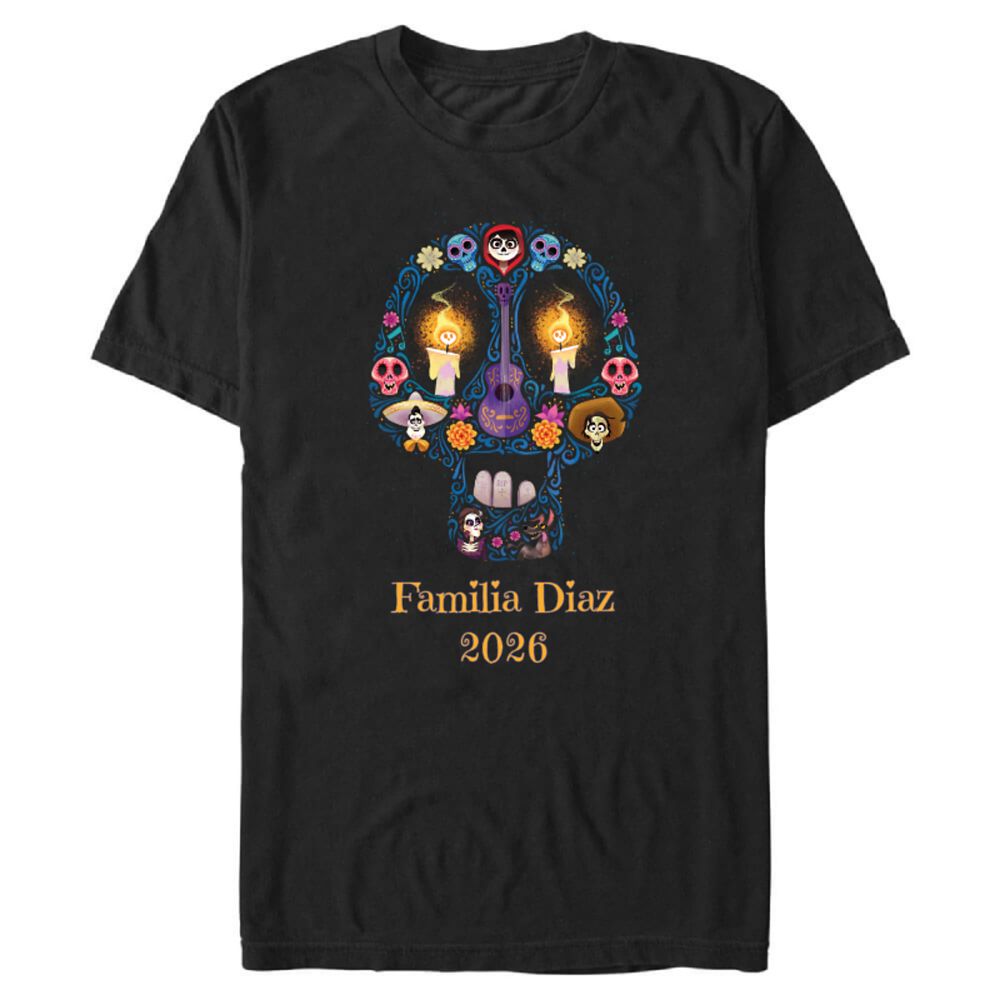Coco Day of the Dead D&iacute;a de los Muertos Sugar Skull T-Shirt &ndash; Customized