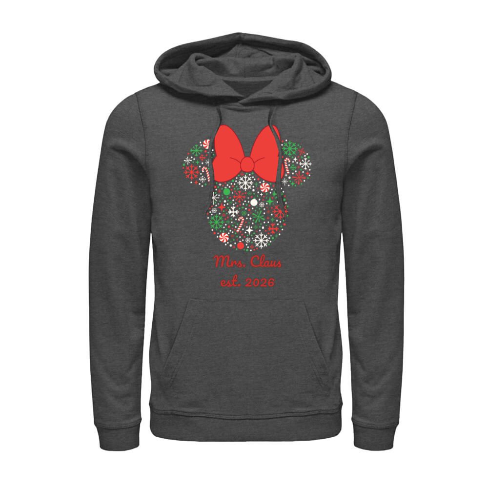 Minnie Mouse Christmas Holiday Festive Filled Icon Pullover Hoodie &ndash; Customized