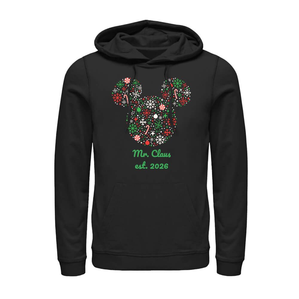 Mickey Mouse Christmas Holiday Festive Filled Icon Pullover Hoodie &ndash; Customized