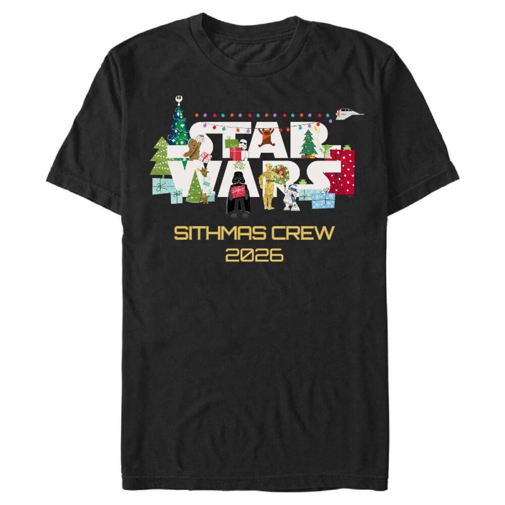 Star Wars Christmas Logo Holiday Celebration T-Shirt &ndash; Customized