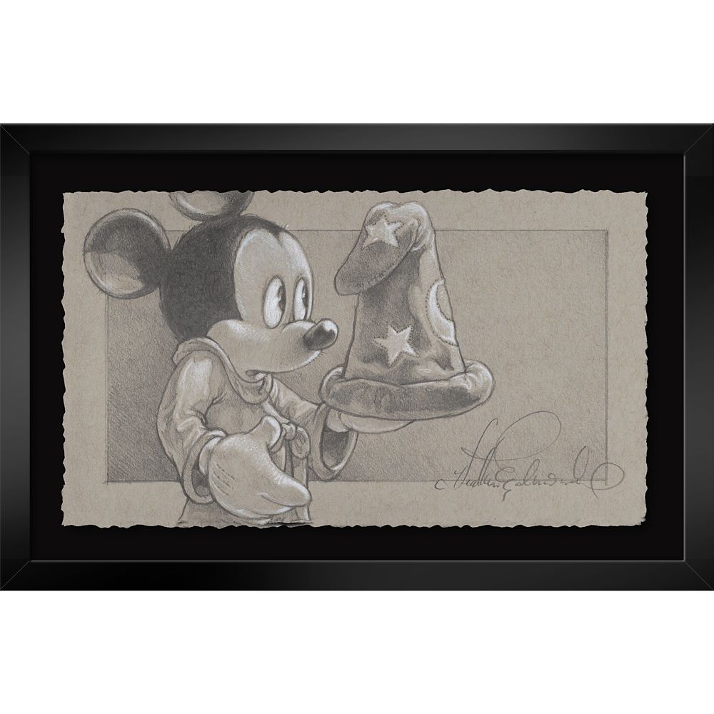 Sorcerer Mickey Mouse ''The Power, It's Different—I Like It'' Framed Print by Heather Edwards – Fantasia – SignedLimited Edition