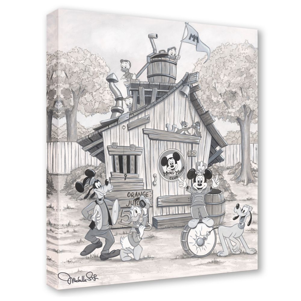 Mickey Mouse and Friends ''Mickey Mouse Clubhouse'' Canvas Artwork by Michelle St.Laurent &ndash; 28'' x 24'' &ndash; Limited Edition