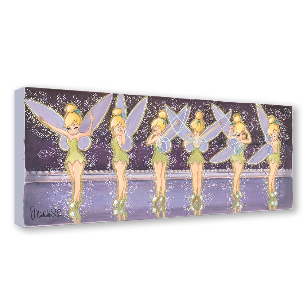 Tinker Bell ''Tink Twist'' Canvas Artwork by Michelle St.Laurent Peter Pan 15'' x 39'' Limited Edition Official shopDisney