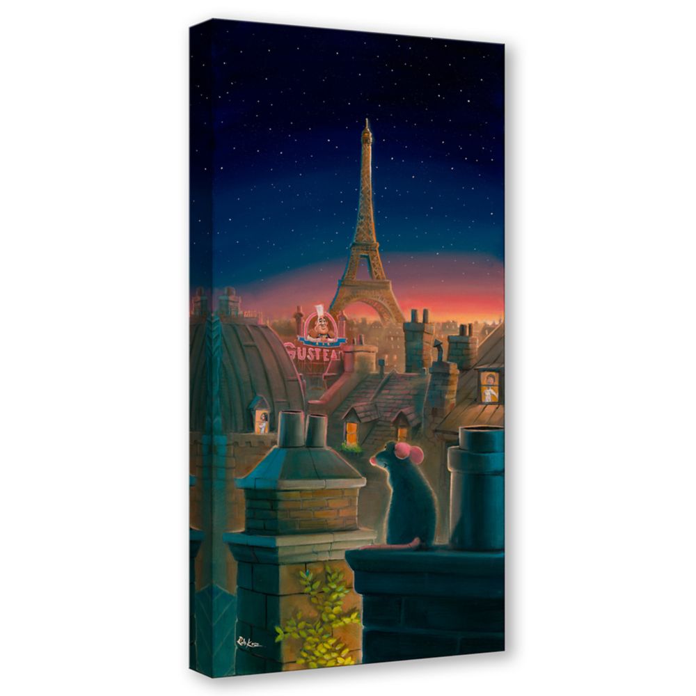 Ratatouille ''A Taste of Paris'' Canvas Artwork by Rob Kaz &ndash; 30'' x 15'' &ndash; Limited Edition