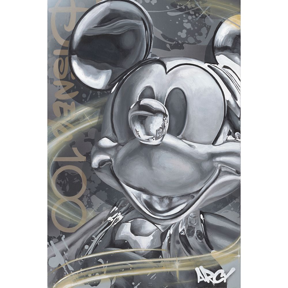 Mickey Mouse Celebrating 100 Years Canvas Artwork by ARCY  Disney100  30 x 20  Limited Edition