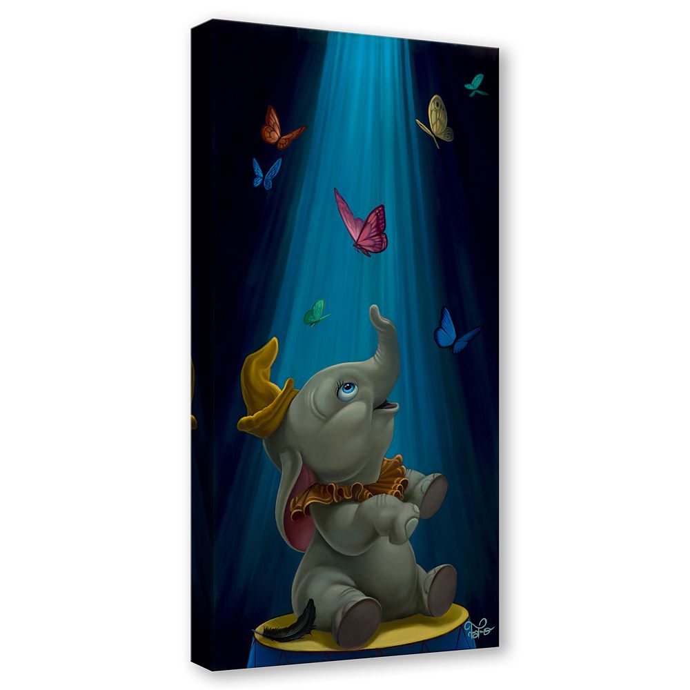 Dumbo ''Dream to Fly'' Canvas Artwork by Jared Franco &ndash; 32'' x 16'' &ndash; Limited Edition