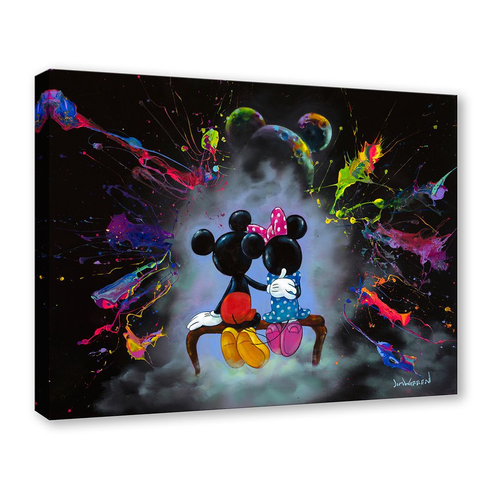 Mickey and Minnie Mouse ''Mickey and Minnie Enjoy the View'' Canvas Artwork by Jim Warren &ndash; 24'' x 32'' &ndash; Limited Edition