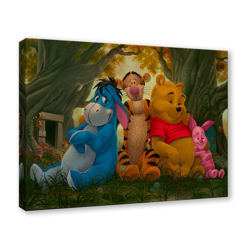 Winnie the Pooh and Pals ''Pooh and His Pals'' Canvas Artwork by Jared Franco &ndash; 24'' x 32'' &ndash; Limited Edition