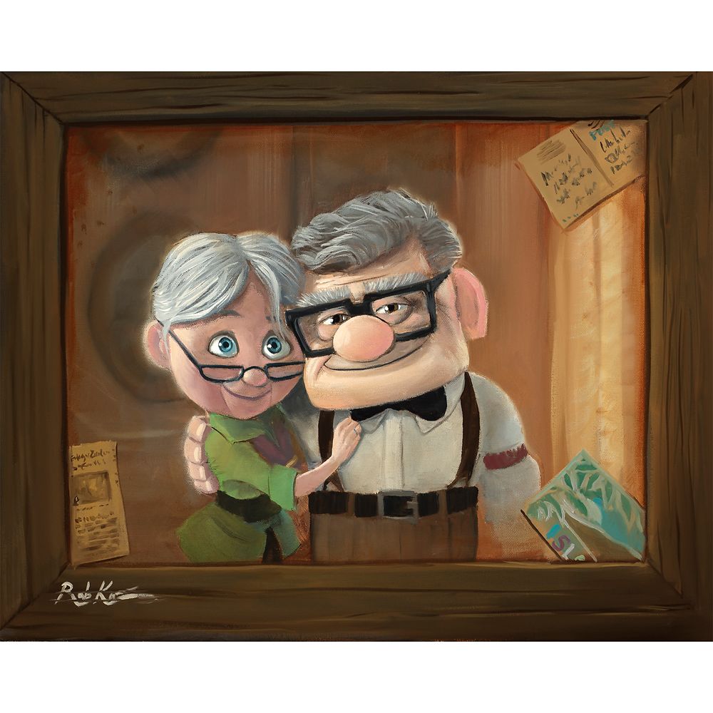 Up Reflecting on Life Canvas Artwork by Rob Kaz  Limited Edition Official shopDisney