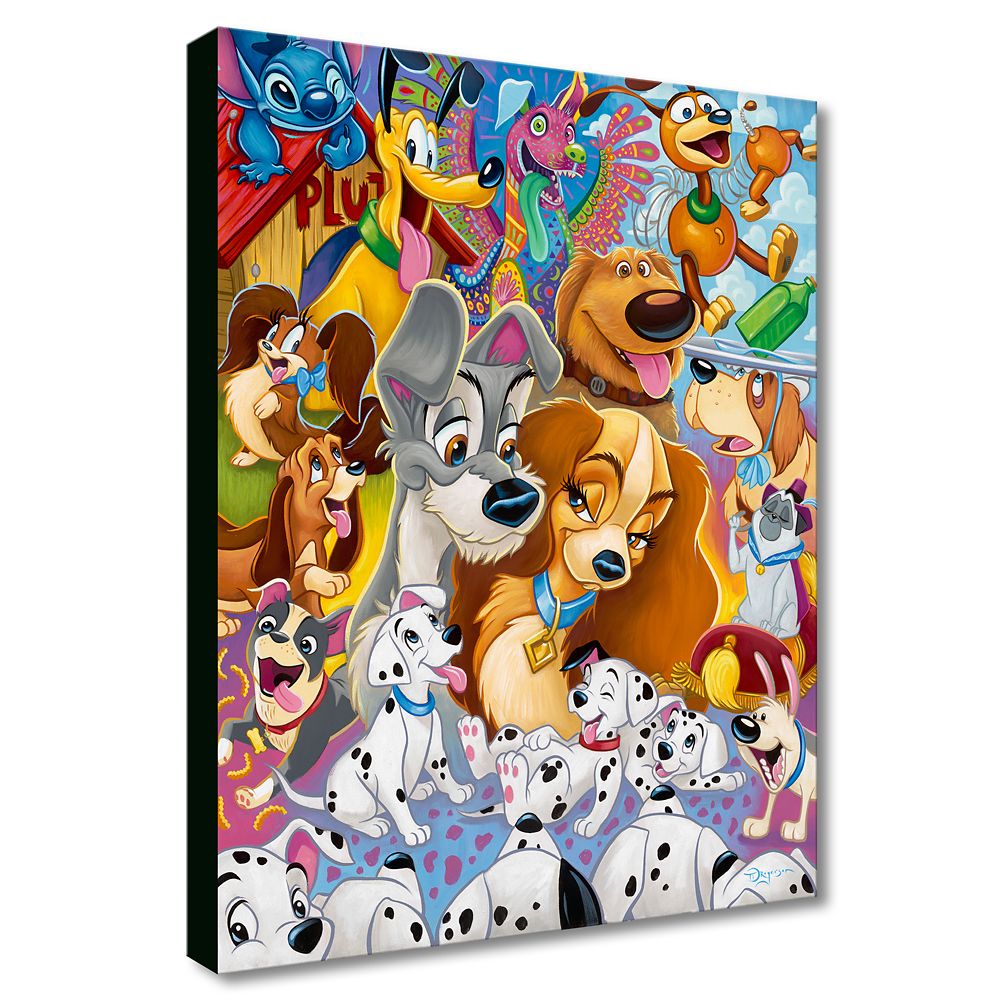 Disney Dogs ''So Many Disney Dogs'' Canvas Artwork by Tim Rogerson &ndash; 30'' x 24'' &ndash; Limited Edition