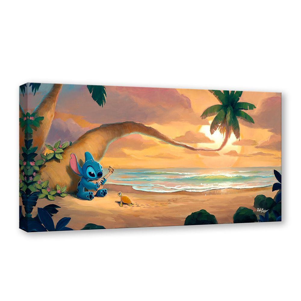 Stitch ''Sunset Serenade'' Canvas Artwork by Rob Kaz &ndash; 15'' x 30'' &ndash; Limited Edition