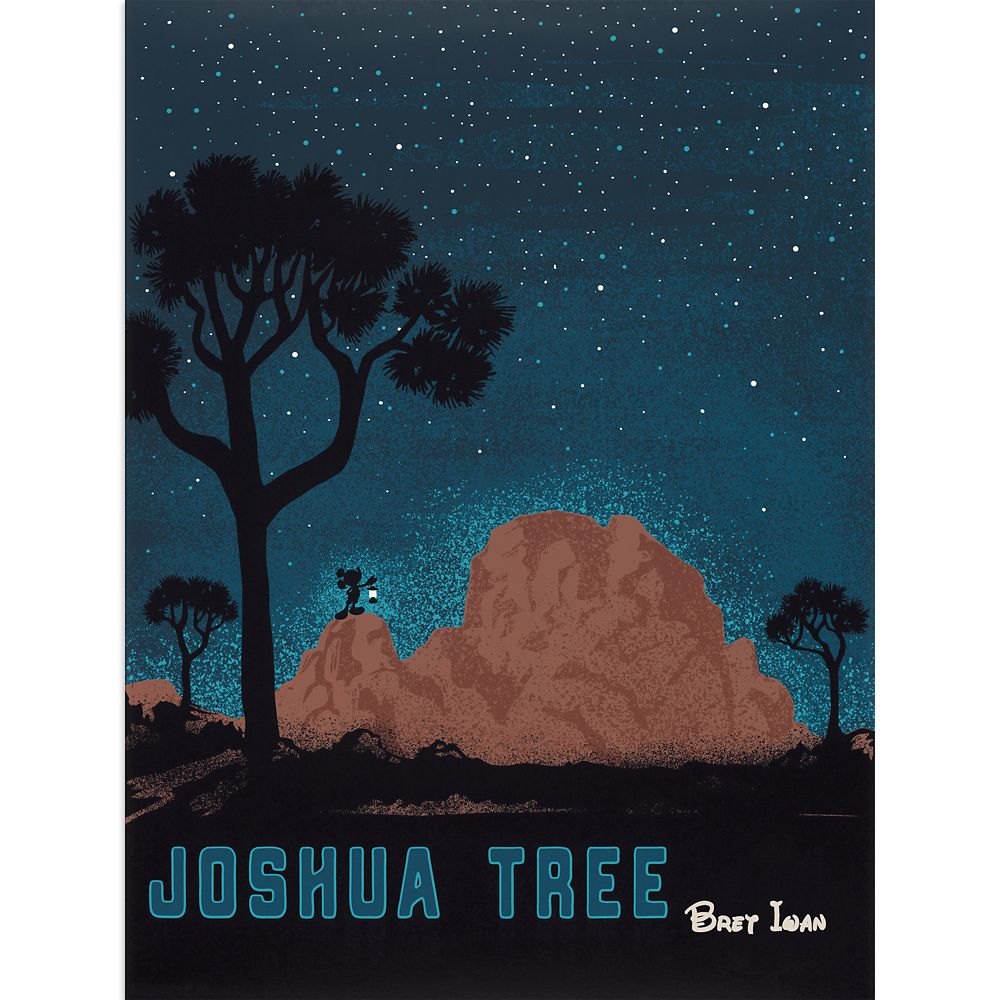 Mickey Mouse Joshua Tree Canvas Artwork by Bret Iwan  Limited Edition Official shopDisney