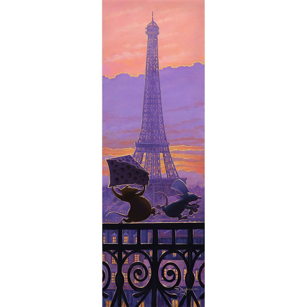 Ratatouille ''Race to the Kitchen'' Canvas Artwork by Tim Rogerson Limited Edition Official shopDisney