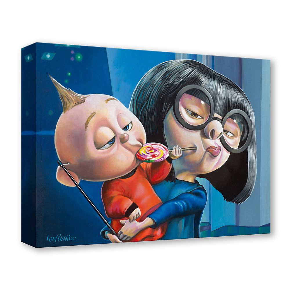 Incredibles 2 ''Jack Jack and Edna'' Canvas Artwork by Craig Skaggs &ndash; Limited Edition