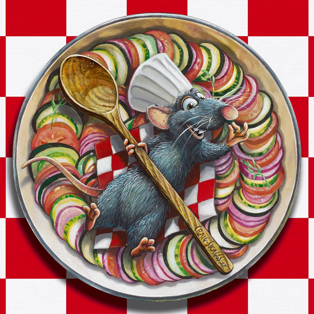 Ratatouille Little Chef Canvas Artwork by Craig Skaggs  Limited Edition Official shopDisney