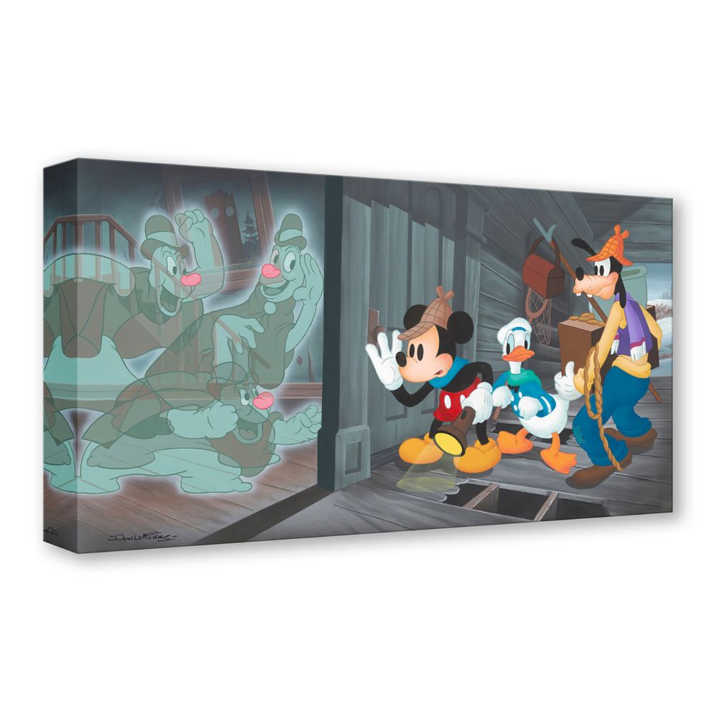 Mickey Mouse and Friends ''Lonesome Ghosts'' Canvas Artwork by Don ''Ducky'' Williams &ndash; Limited Edition