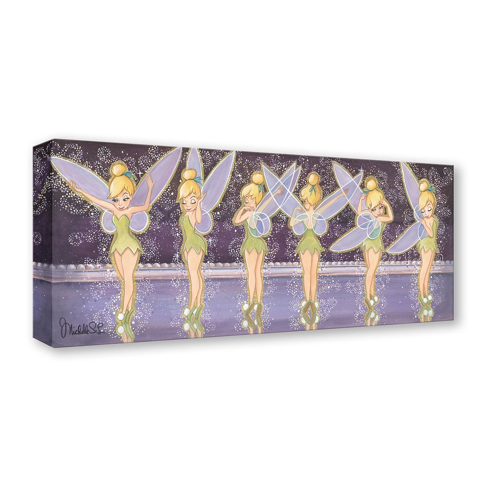 Tinker Bell ''Tink Twist'' Canvas Artwork by Michelle St.Laurent &ndash; Peter Pan &ndash; 9'' x 24'' &ndash; Limited Edition