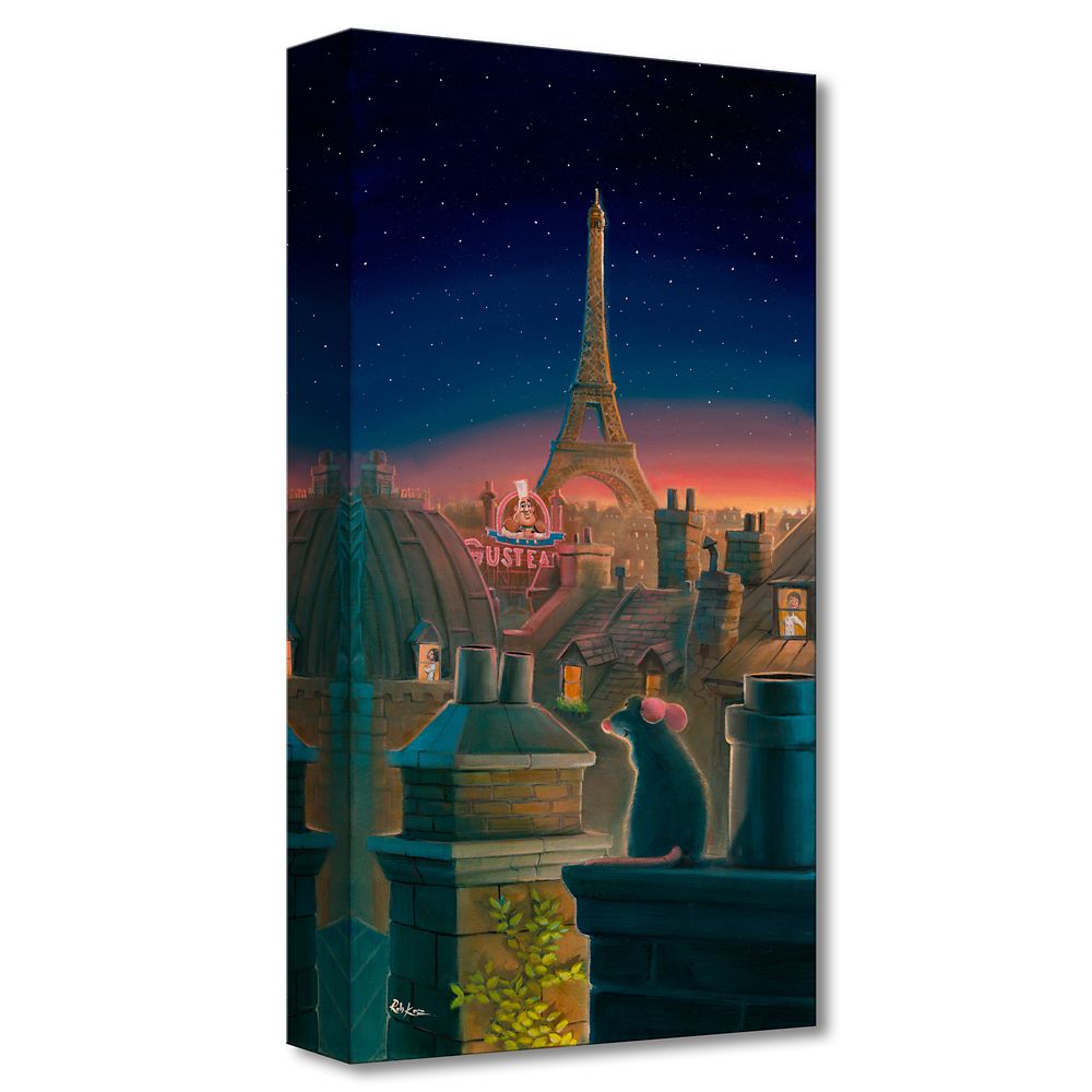 Ratatouille ''A Taste of Paris'' Canvas Artwork by Rob Kaz &ndash; 20'' x 10'' &ndash; Limited Edition