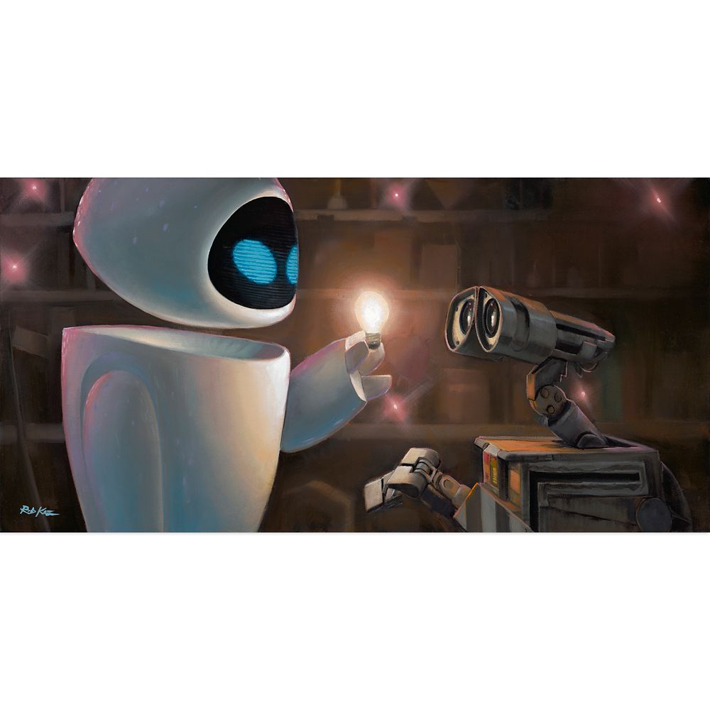 WALLE ''Electrifying'' Canvas Artwork by Rob Kaz 10'' x 20'' Limited Edition Official shopDisney