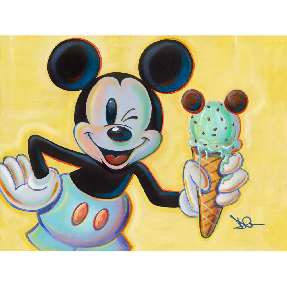 Mickey Mouse ''Minty Mouse'' Canvas Artwork by Dom Corona Limited Edition Official shopDisney