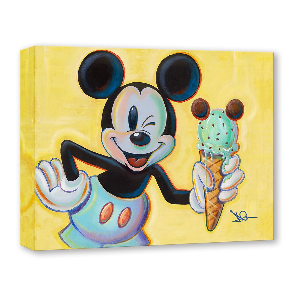Mickey Mouse ''Minty Mouse'' Canvas Artwork by Dom Corona &ndash; Limited Edition