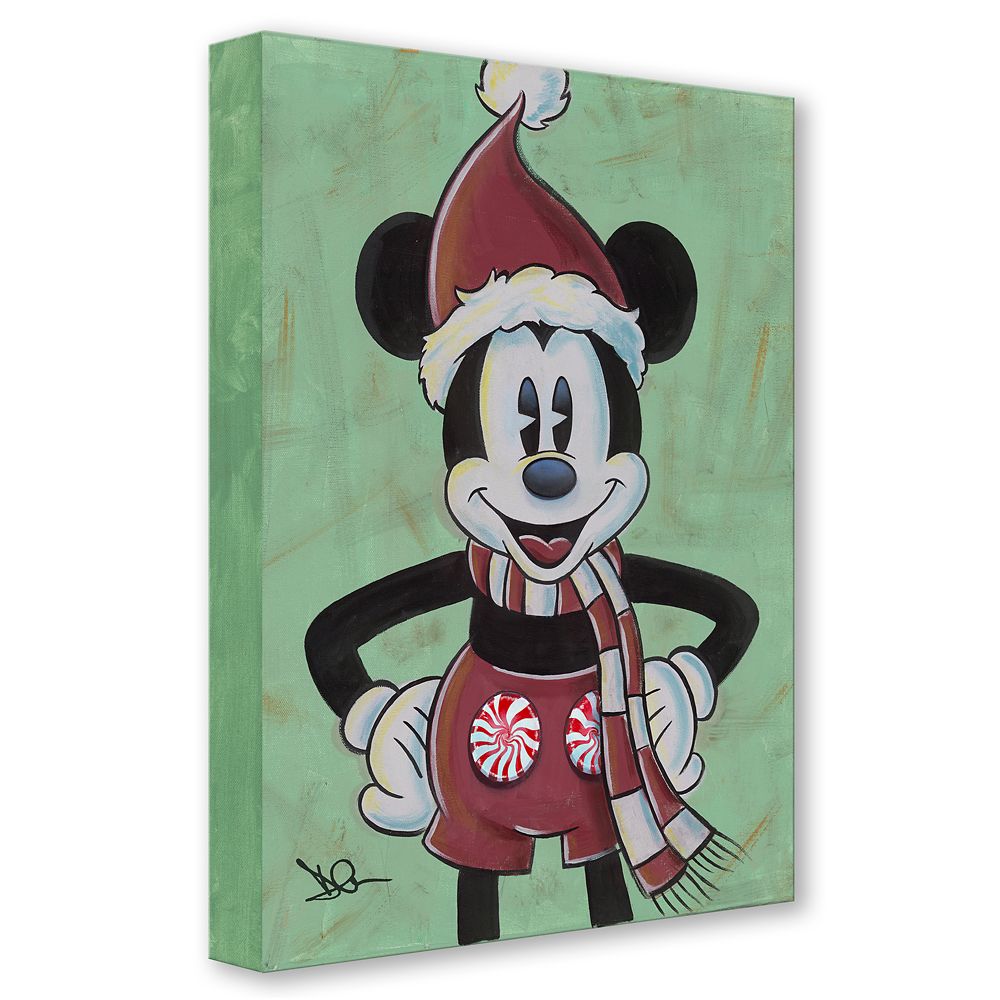 Mickey Mouse ''Peppermick'' Canvas Artwork by Dom Corona &ndash; Limited Edition