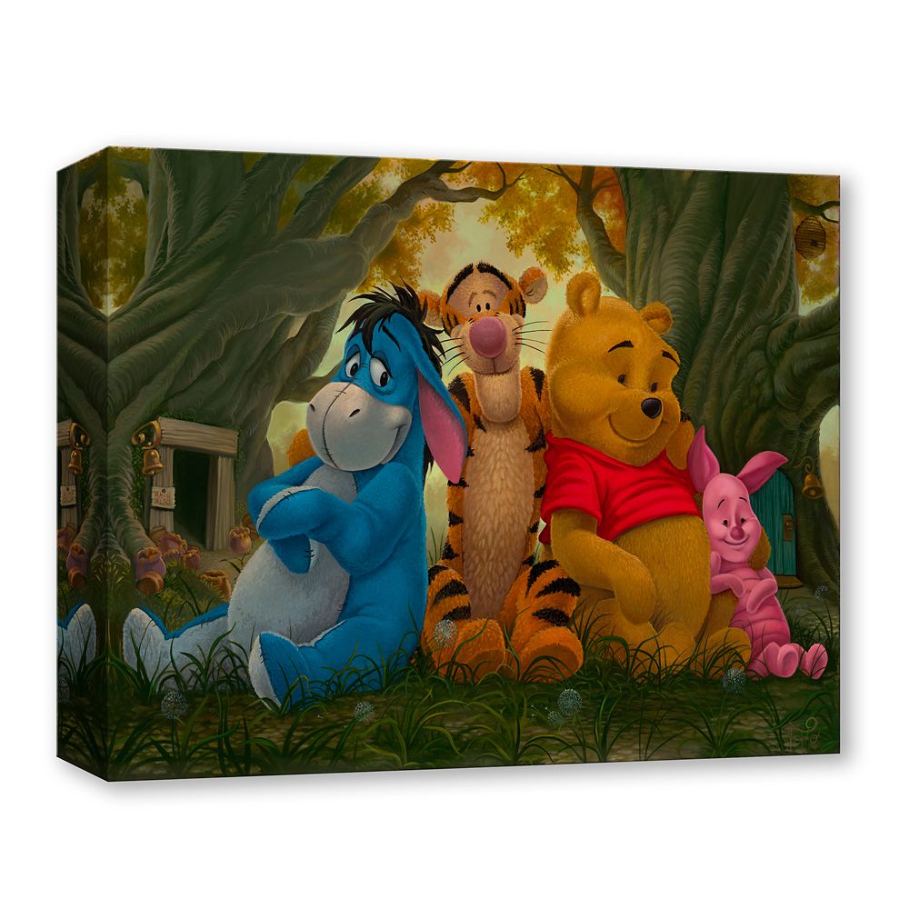 Winnie the Pooh and Pals ''Pooh and His Pals'' Canvas Artwork by Jared Franco &ndash; 12'' x 16'' &ndash; Limited Edition
